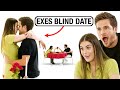 Exes kiss on a blind date