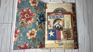 Grungy Patriotic Full Size Flip Flop Journal Part #4