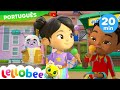 Sorvete de Fruta | Lellobee City Farm | Moonbug Kids | Músicas Infantis em Português