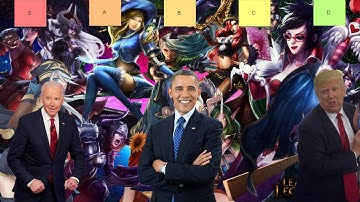 Presidents make a tier list of League of Legends Females (Part 1)