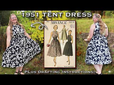 DID I MAKE THE WORLDS MOST COMFORTABLE DRESS??? || 1950s Tent Dress