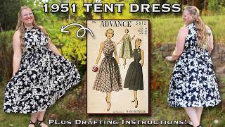 DID I MAKE THE WORLDS MOST COMFORTABLE DRESS??? || 1950s Tent Dress