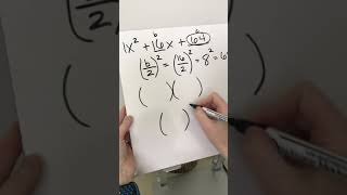 Completing the Square Example 1