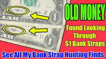 $1000 Bank Strap Hunt – Discovering Old Money, Star Notes & Cool Serial Numbers!