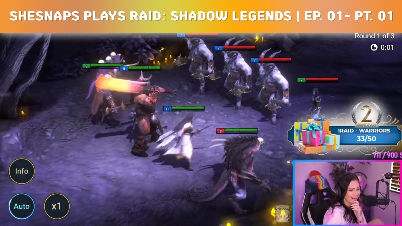 SheSnaps Gaming - Raid: Shadow Legends | Episode 1 - Part 1