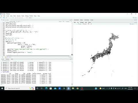 Maps with R: map of Japanese cities with ggplot2 || 15