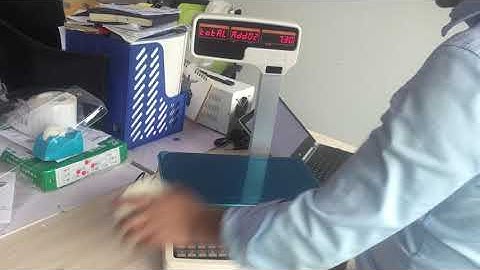 How to setting the electronic weighing scale with printer