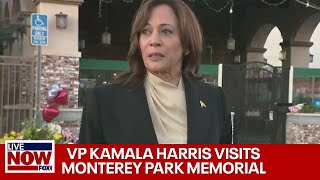 Monterey Park shooting: Vice President Kamala Harris visits memorial for victims | LiveNOW from FOX