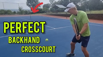 How to hit your Backhand Crosscourt PERFECTLY |3 TIPS |