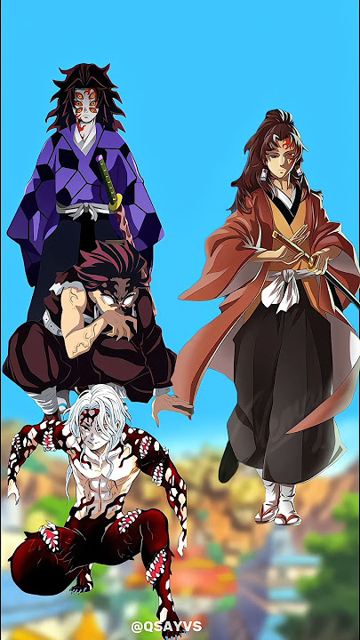 Yoriichi 🆚 Kokushibo, Tanjiro and Muzan #anime #demonslayer