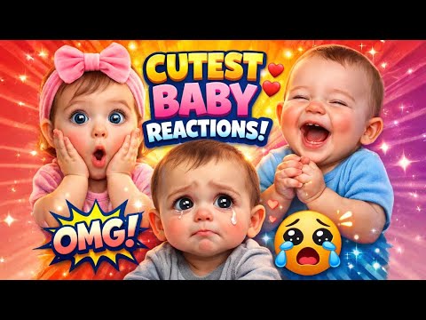 ألطف ردود فعل الأطفال على الإطلاق ضحكات أطفال رائعة في لحظات مضحكة أفضل مجموعة فيديوهات لأط 