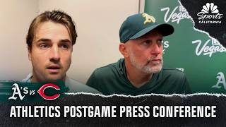 Athletics' Mark Kotsay and J.T. Ginn assess pros and cons from 5-4 loss vs. Reds | NBC Sports CA