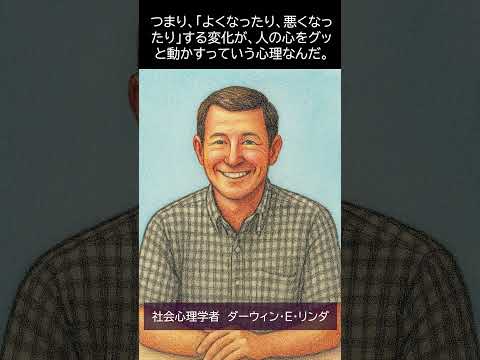 【先人の言葉から学ぶ】ダーウィン・E・リンダ #エンタメ法学 #名言 #ゲインロス効果