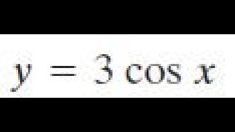 y = 3 cos x determine the period and amplitude