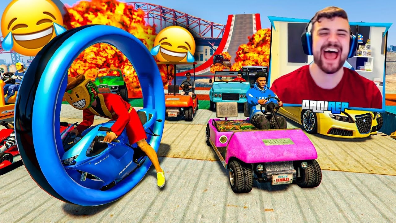 EL ÚLTIMO EXPLOTA CON COCHES ALEATORIOS!! RISAS MEGA INFINITAS!! - GTA 5 ONLINE