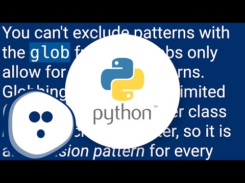 glob exclude pattern