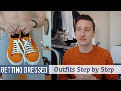 How I Styled These Orange Sneakers | Men's Spring Fashion | Getting Dressed #25