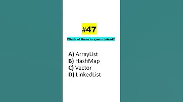 Quiz-47 #crackjavainterview #LearnJava #java #quiz #interview #coding #spring #tricks #programming