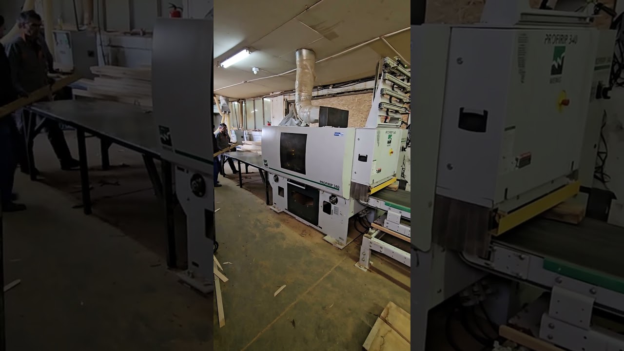 Weinig Raimann ProfiRip 340 M3 - width optimisation of oak boards