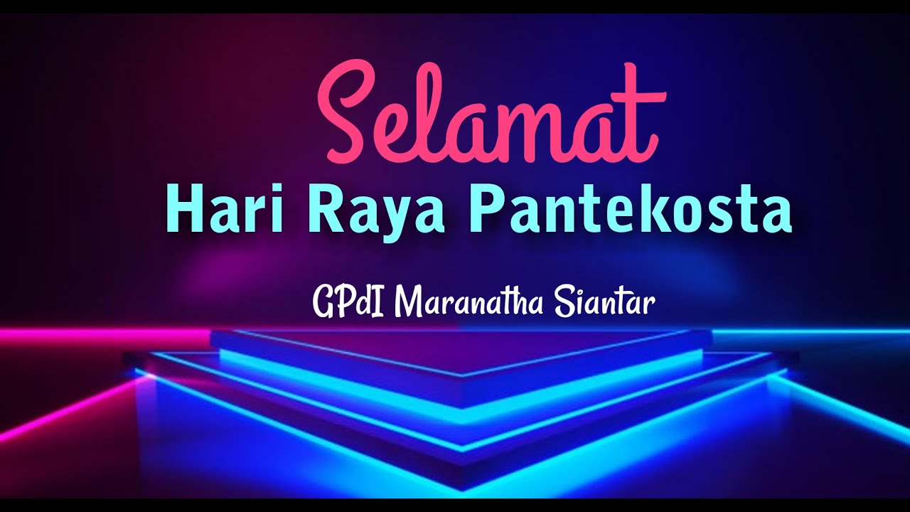 Hari Pentakosta - Pdt B. Manurung - YouTube
