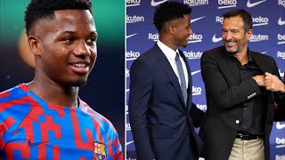 Ansu Fati’s agent provides a BIG update on his future at Barcelona