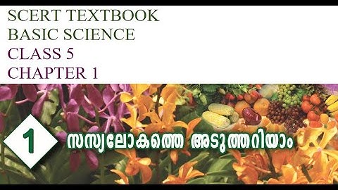 KERALA PSC SCERT SCIENCE - CLASS 5 - CHAPTER 1- SPARK NOTES
