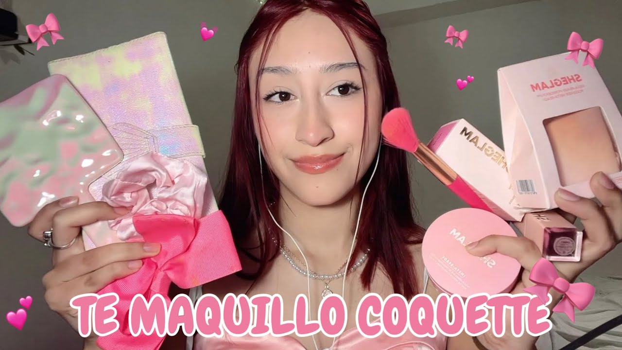 TE MAQUILLO COQUETTE 🎀  SOLO USANDO MAQUILLAJE ROSA 💕💕 ROLEPLAY — ♡ ASMR ♡  | Cinthia Asmr