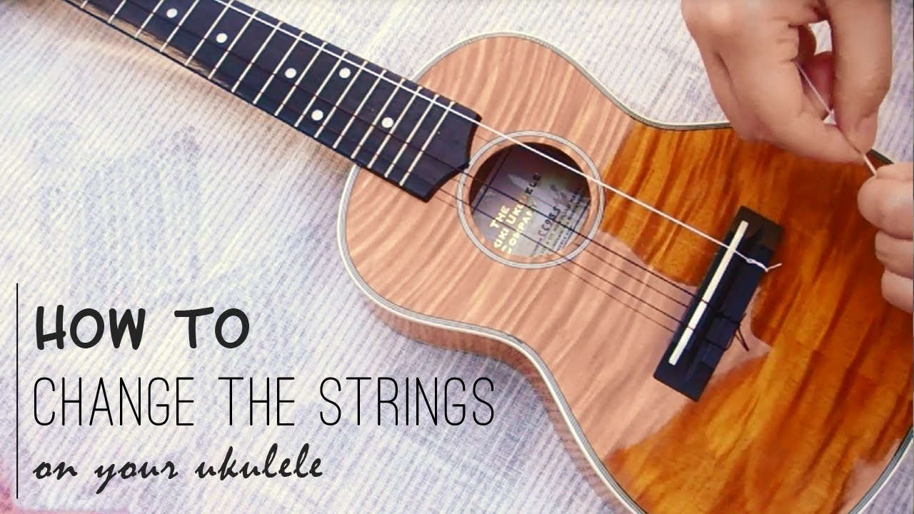 Størrelse ujævnheder Gå forud HOW TO : Change the Strings on Your Ukulele - YouTube