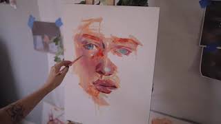 Painting A Large Portrait For The First Time Jim Ren
