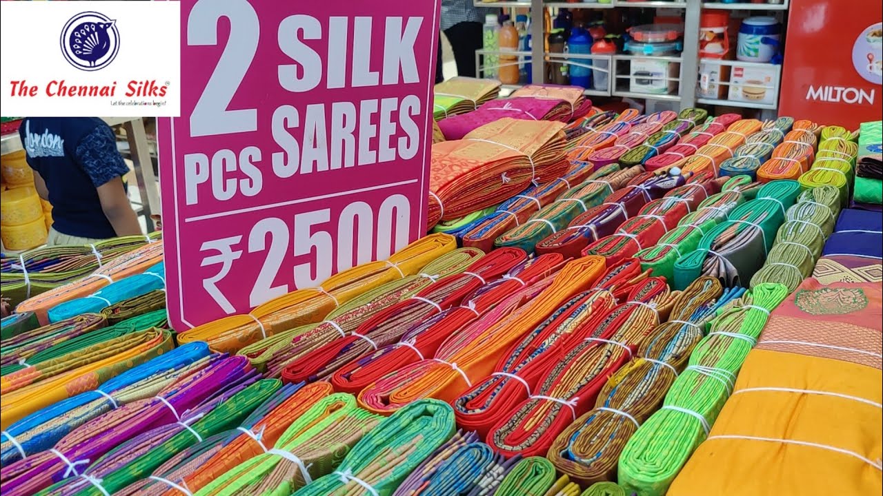 The Chennai Silks Tamil New Year Offer 1+1 Silk Sarees Rs.2000 Silk