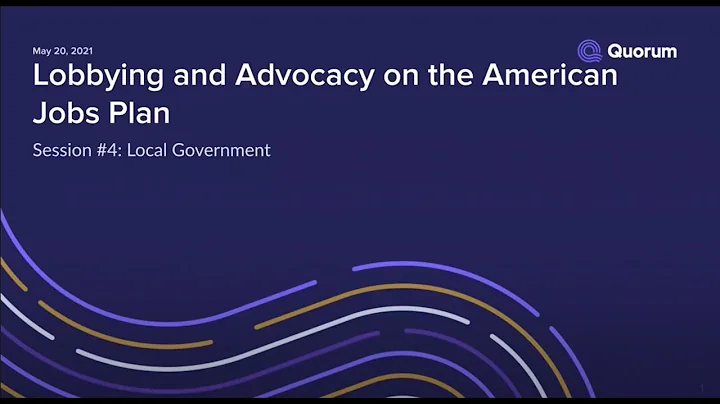 WEBINAR: Local Government and the American Jobs Plan