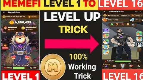 Memefi Level up New Updated Trick 100% Working | Memefi Hack | Memefi Unlimited Coin & Level Up