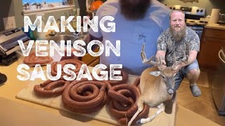 Making DEER Sausage at home! Tips and tricks.