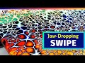 Acrylic Paint Pouring SWIPE - Best CELLS with Pre-mixed Pouring Paint | Fluid Painting For Beginners