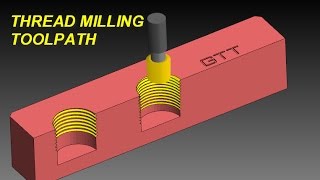 Mastercam Tutorial: Thread milling toolpath