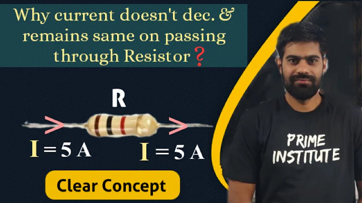 Why does the current not decrease and remains same on passing through a resistance? | Ombir Jindher