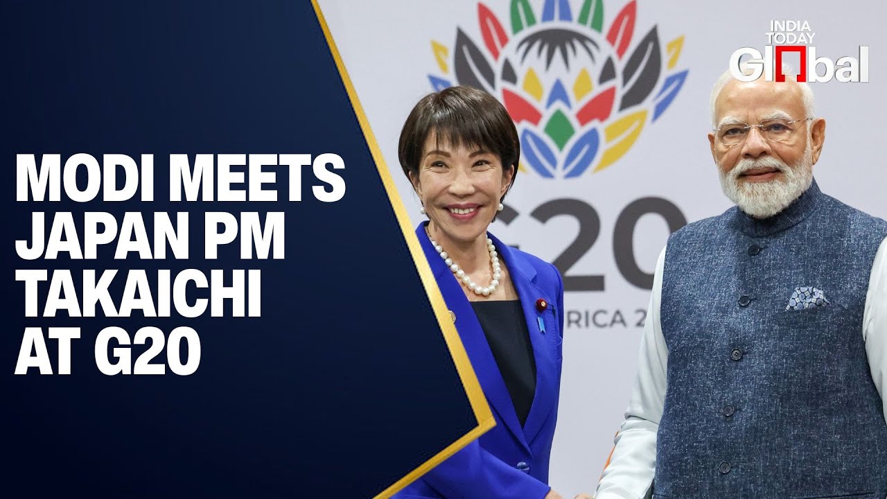 LIVE: PM Modi Meets Japan PM Sanae Takaichi | G20 Summit South Africa