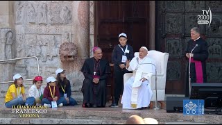 Papa Francesco a Verona - Incontro con bambini e ragazzi