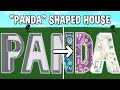Building the word panda into a bloxburg house
