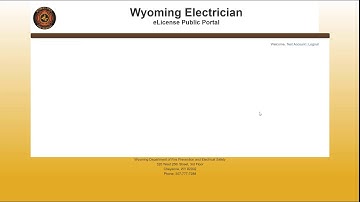 Wyoming Electrician eLicense Public Portal - Journeyman Renewal Tutorial