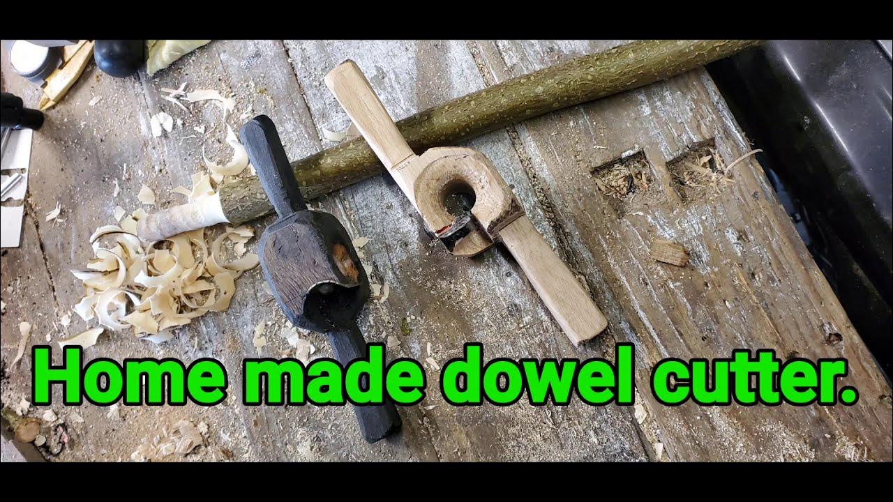 Home made dowel end cutter. 