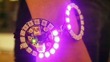NeoPixel Ring Bangle Bracelet with GEMMA