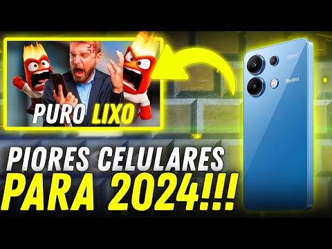 5 PIORES CELULARES para COMPRAR agora em 2024!!! (Tem até TOP de linha...)