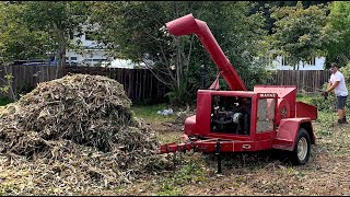 Wood Chipping with 48 Year Old "Chuck 'n Duck"