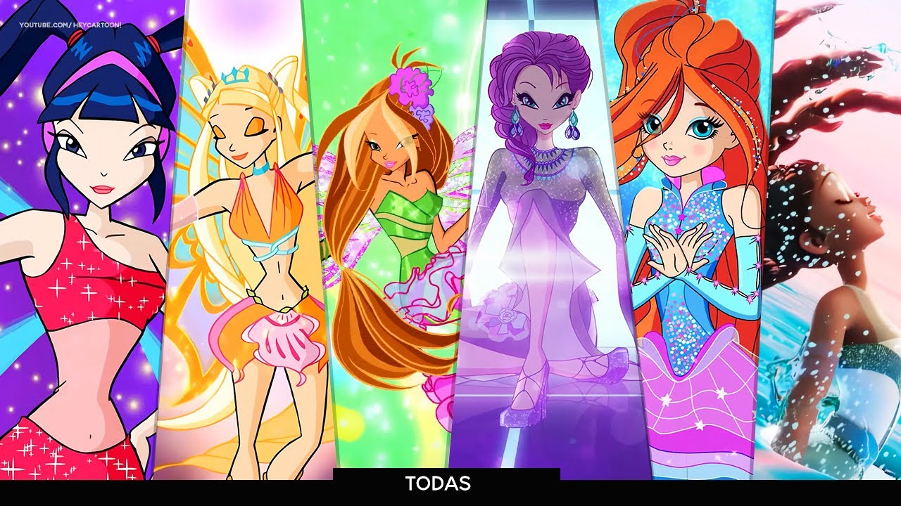 O Clube das Winx - Todas as Transformações & Acessórios Até o Reboot! • Português Brasileiro!