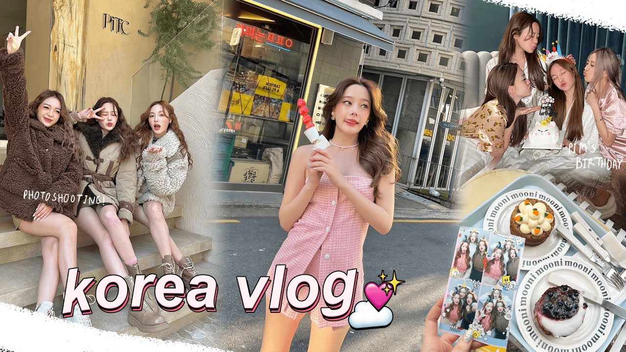 Korea Vlog 🇰🇷| พาไปถ่ายแบบ📸, กินปูดองเกาหลี! 🦀😋, Pim’s Birthday🎂 , พาเที่ยวคาเฟ่ | beamsareeda