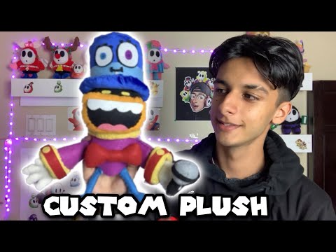 Custom Mario Plush: Elephant Toad (Handmade) 