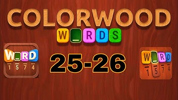 COLORWOOD WORDS Cryptogram level 25 26