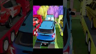 TRANSPORTING AND PARKING POLICE CARS, AUDI, JEEP, DACIA, FORD, COLORFUL VEHICLES ON MAN TRUCKS. FS22