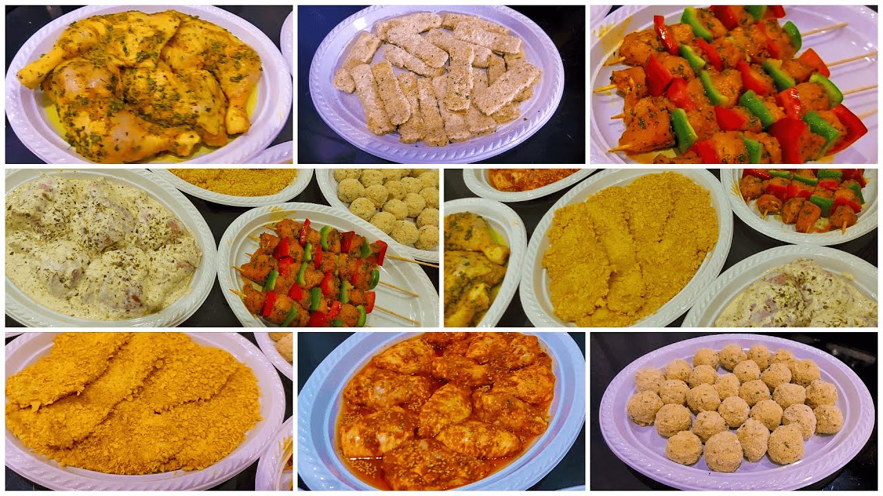 اجي توجدي وصفات دجاج متنوعة لرمضان ولوليدات المدرسة بتتبيلات مميزة وطريقة تقطيع الدجاج والتخزين 🇲🇦👌